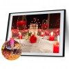 Candlelight Dinner - Full Round Diamond - 40x30cm