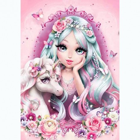 Unicorn-Round Diamond-30*40CM