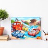 Cars - Full Round Diamond - 40x30cm