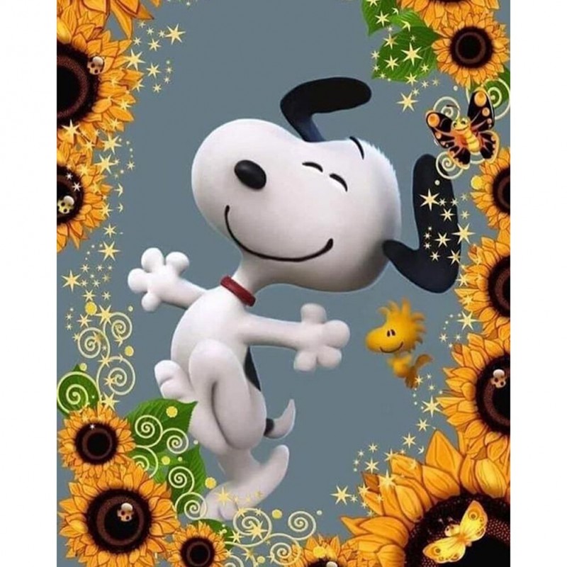 Snoopy - Full Round Diamo...