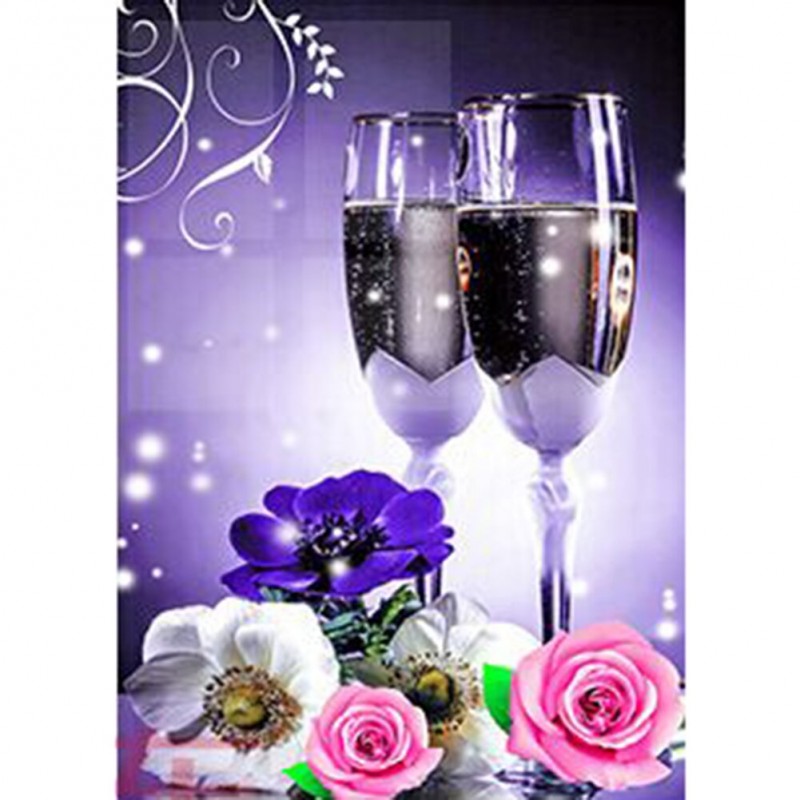 Wine Glass Flowers  ...