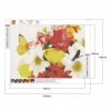 Colorful Flowers - Full Round Diamond - 40*30cm