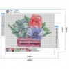 5D Diamond Painting Kits Three Flowers Full Round Drill Picture Handicrafts