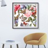 Butterfly Flowers - Full Diamond Painting - 40x40cm