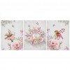 Birds in Flowers - Special Shaped Diamond - 105x45cm