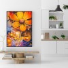 5D DIY Diamond Painting Kit Tithonia Full Round Drill Picture Handicrafts