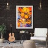 5D DIY Diamond Painting Kit Tithonia Full Round Drill Picture Handicrafts