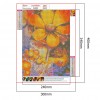 5D DIY Diamond Painting Kit Tithonia Full Round Drill Picture Handicrafts