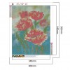 Diamond Full Square Drill 5D Pink Flowers DIY Mosaic Kit Painting Craft