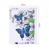 Butterfly Flowers - Special Shaped Diamond - 40x30cm
