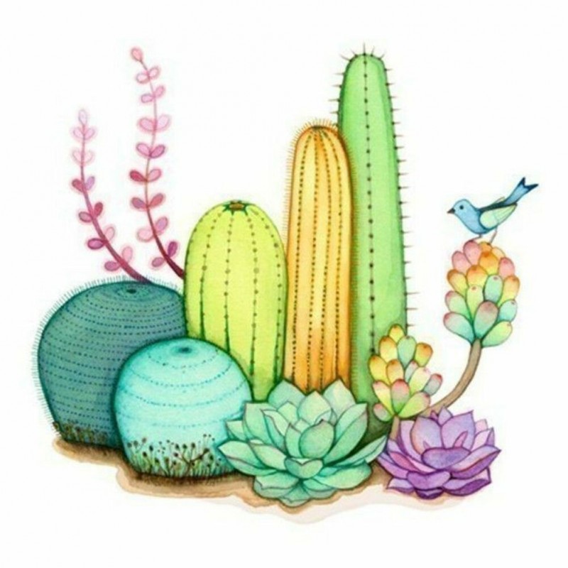 Cactus Beaded  - Ful...