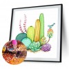 Cactus Beaded  - Full Round Diamond - 30x30cm