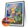 Abstract Flowers  - Full Round Diamond - 30x40cm