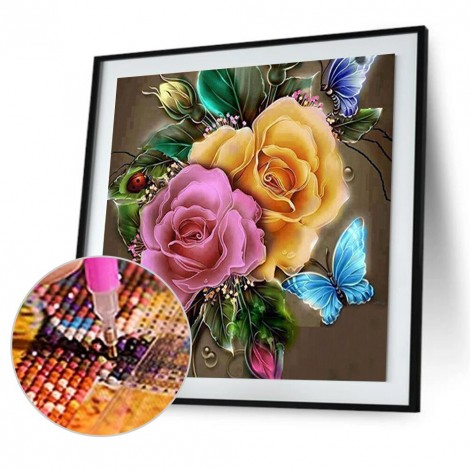 Charming Flowers  - Full Diamond Painting - 30x30cm