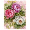 40x30cm Flowers - Partial Round Diamond - 40x30cm