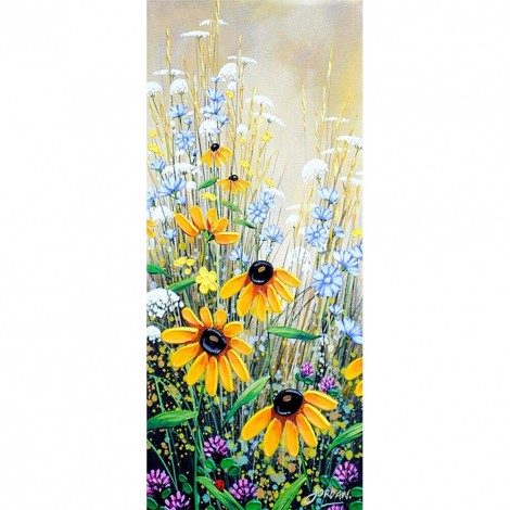 5D DIY Diamond Sunflower Full Round Drill Mosaic Art Picture of Rhinestone