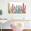 Color Cactus - Full Round Diamond - 40x30cm