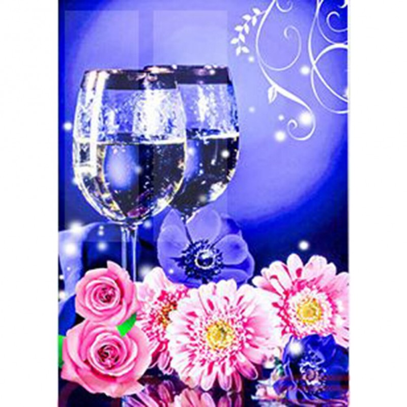 Wine Glass Flowers  ...