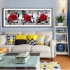 3pcs/set Red Rose-Full Round Diamond Painting - 95x34cm