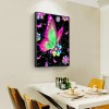 Butterfly Flower - Full Round Diamond - 30x40cm