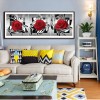 3pcs Red Rose - Full Round Diamond Painting - 95x34cm