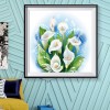 Calla Flower Wall - Full Diamond Painting - 30x30cm