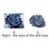 Blue Rose - Partial Round Diamond - 25x20cm