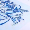 Blue Flowers  - Special Shaped Diamond - 40x30cm