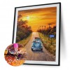 Driving Car - 5D DIY Round Drill Diamond Painting 30*40cm