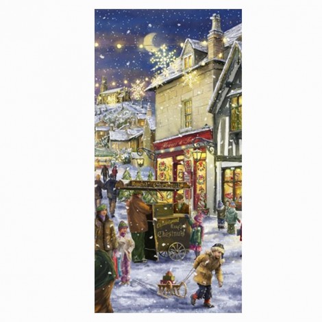 Christmas Street - Full Round Diamond - 30x58cm