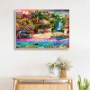 Diamond Bird Forest Full Round Drill Mosaic Picture of Rhinestone (IH897)