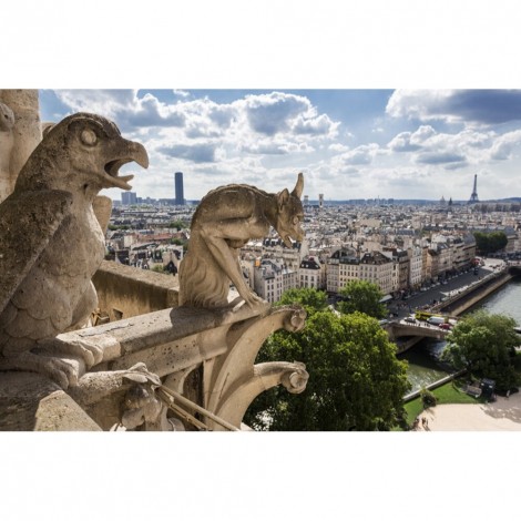 Church Statue - Full Round Diamond - 40x30cm