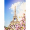 Diamond Painting Spring Eiffel Tower Full Round 5D Resin Rhinestone Picture