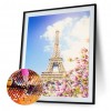 Diamond Painting Spring Eiffel Tower Full Round 5D Resin Rhinestone Picture