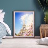 Diamond Painting Spring Eiffel Tower Full Round 5D Resin Rhinestone Picture