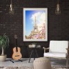 Diamond Painting Spring Eiffel Tower Full Round 5D Resin Rhinestone Picture
