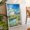 5D Diamond Painting Kits Chair on Cliff Full Round Drill Picture Handicraft