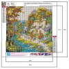 Bridge House - Full Round Diamond - 30x30cm