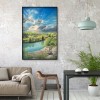 5D Diamond Painting Kits Chair on Cliff Full Round Drill Picture Handicraft