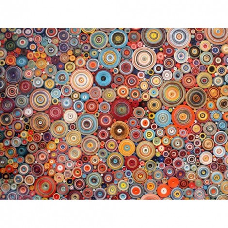 Colorful Circles - Full Diamond Painting - 30x40cm