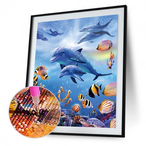 5D Diamond Sea World Painting DIY Bedroom