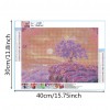 Edge Flower - Full Round Diamond - 40x30cm