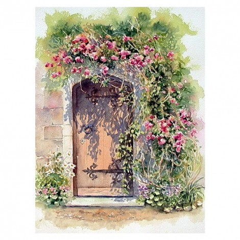 Door Flowers - Square Diamond - 40x50cm
