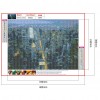 City Night - Full Round Diamond - 40x30cm