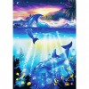 Dolphin Mural - Full Round Diamond - 30x40cm