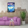 Dolphin Mural - Full Round Diamond - 30x40cm