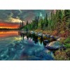 DIY Full Round Diamond Painting Lakeside Woods Picture Rhinestone Mosaic