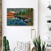 DIY Full Round Diamond Painting Lakeside Woods Picture Rhinestone Mosaic