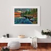 DIY Full Round Diamond Painting Lakeside Woods Picture Rhinestone Mosaic