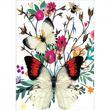 Butterfly - Full Round Diamond - 30x40cm